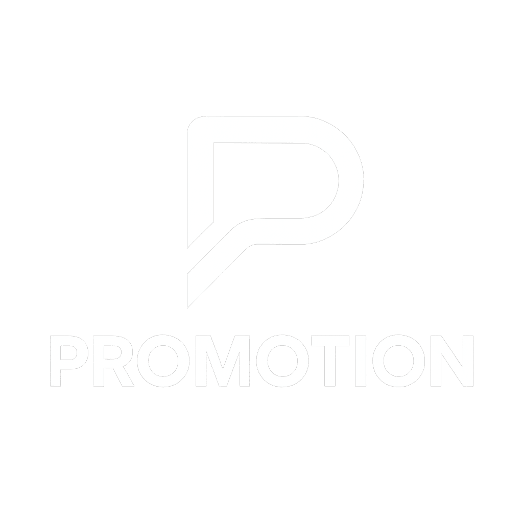 Promotion — logo (białe, monogram „P”)